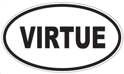 VIRTUE - Oval Sticker