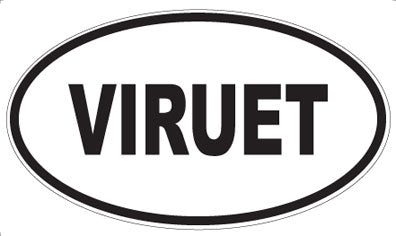 VIRUET - Oval Sticker