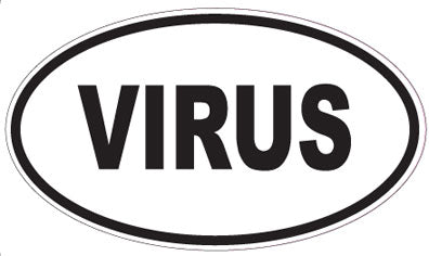 VIRUS - Oval Magnet