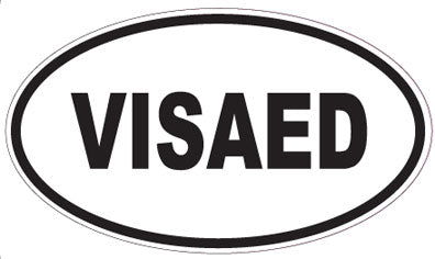 VISAED - Oval Sticker