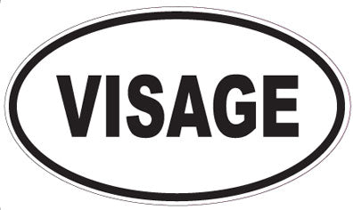 VISAGE - Oval Sticker