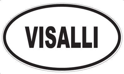 VISALLI - Oval Sticker