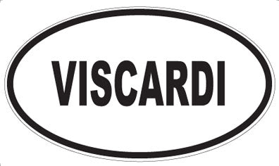 VISCARDI - Oval Sticker