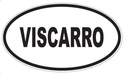 VISCARRO - Oval Sticker
