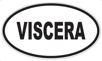 VISCERA - Oval Sticker