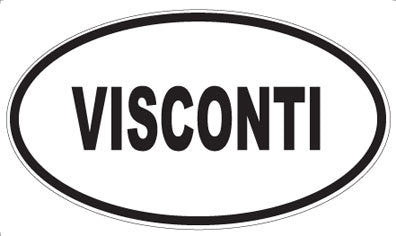 VISCONTI - Oval Sticker