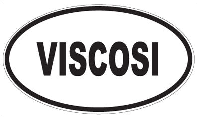 VISCOSI - Oval Sticker