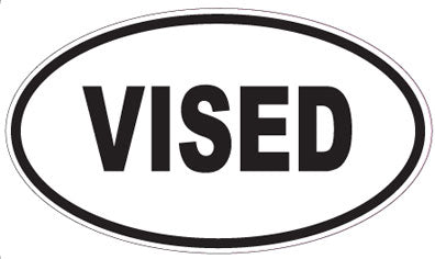 VISED - Oval Sticker