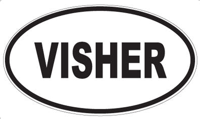 VISHER - Oval Sticker