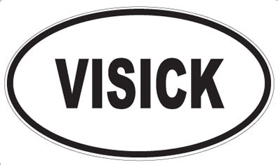 VISICK - Oval Sticker