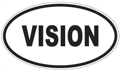 VISION - Oval Sticker