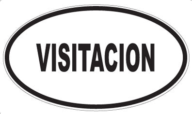 VISITACION - Oval Sticker