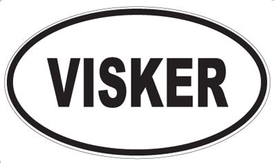VISKER - Oval Sticker