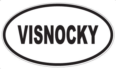 VISNOCKY - Oval Sticker