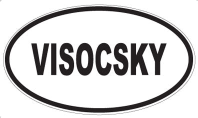 VISOCSKY - Oval Sticker