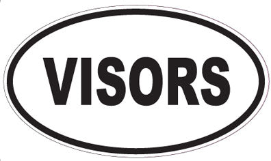 VISORS - Oval Sticker