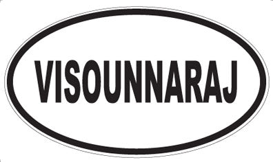 VISOUNNARAJ - Oval Sticker
