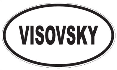 VISOVSKY - Oval Sticker