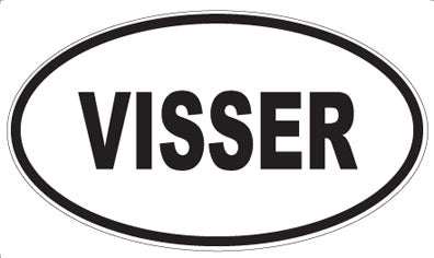 VISSER - Oval Sticker