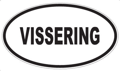 VISSERING - Oval Sticker
