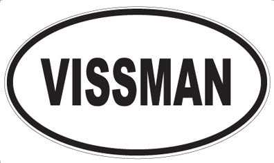 VISSMAN - Oval Sticker
