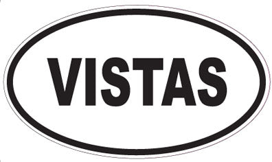 VISTAS - Oval Sticker