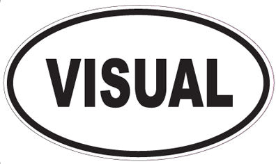 VISUAL - Oval Sticker