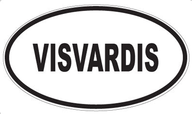 VISVARDIS - Oval Sticker