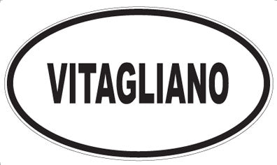 VITAGLIANO - Oval Sticker