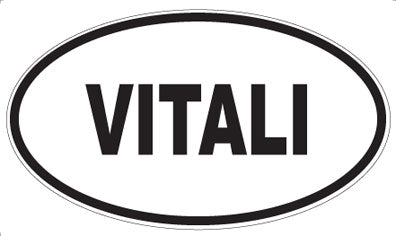 VITALI - Oval Sticker