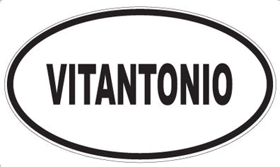 VITANTONIO - Oval Sticker