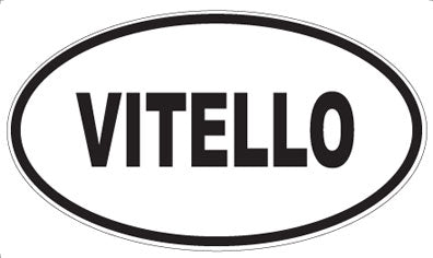 VITELLO - Oval Sticker