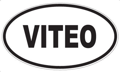 VITEO - Oval Sticker