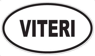 VITERI - Oval Sticker