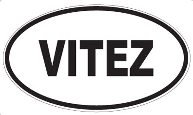 VITEZ - Oval Sticker