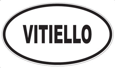 VITIELLO - Oval Sticker