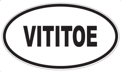 VITITOE - Oval Sticker