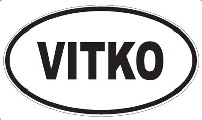 VITKO - Oval Sticker