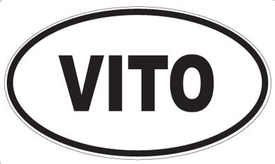 VITO - Oval Sticker