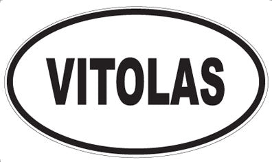 VITOLAS - Oval Sticker