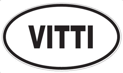 VITTI - Oval Sticker