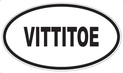VITTITOE - Oval Sticker