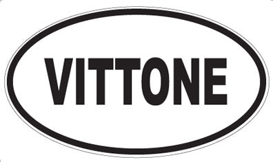 VITTONE - Oval Sticker