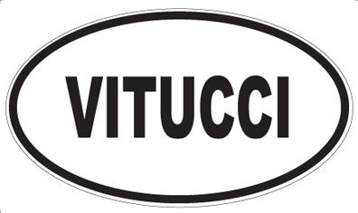 VITUCCI - Oval Sticker