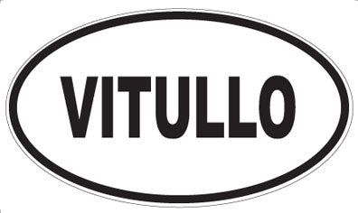 VITULLO - Oval Sticker