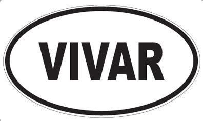 VIVAR - Oval Sticker