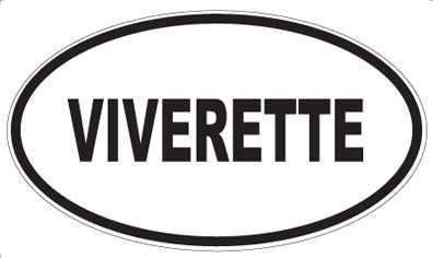 VIVERETTE - Oval Sticker