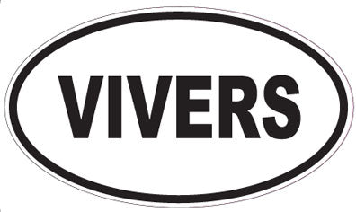 VIVERS - Oval Sticker