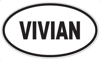 VIVIAN - Oval Sticker