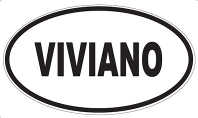 VIVIANO - Oval Sticker